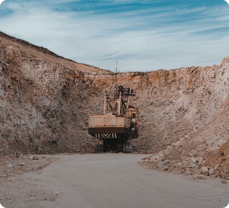 SRJ Minerals heavy equipment operation